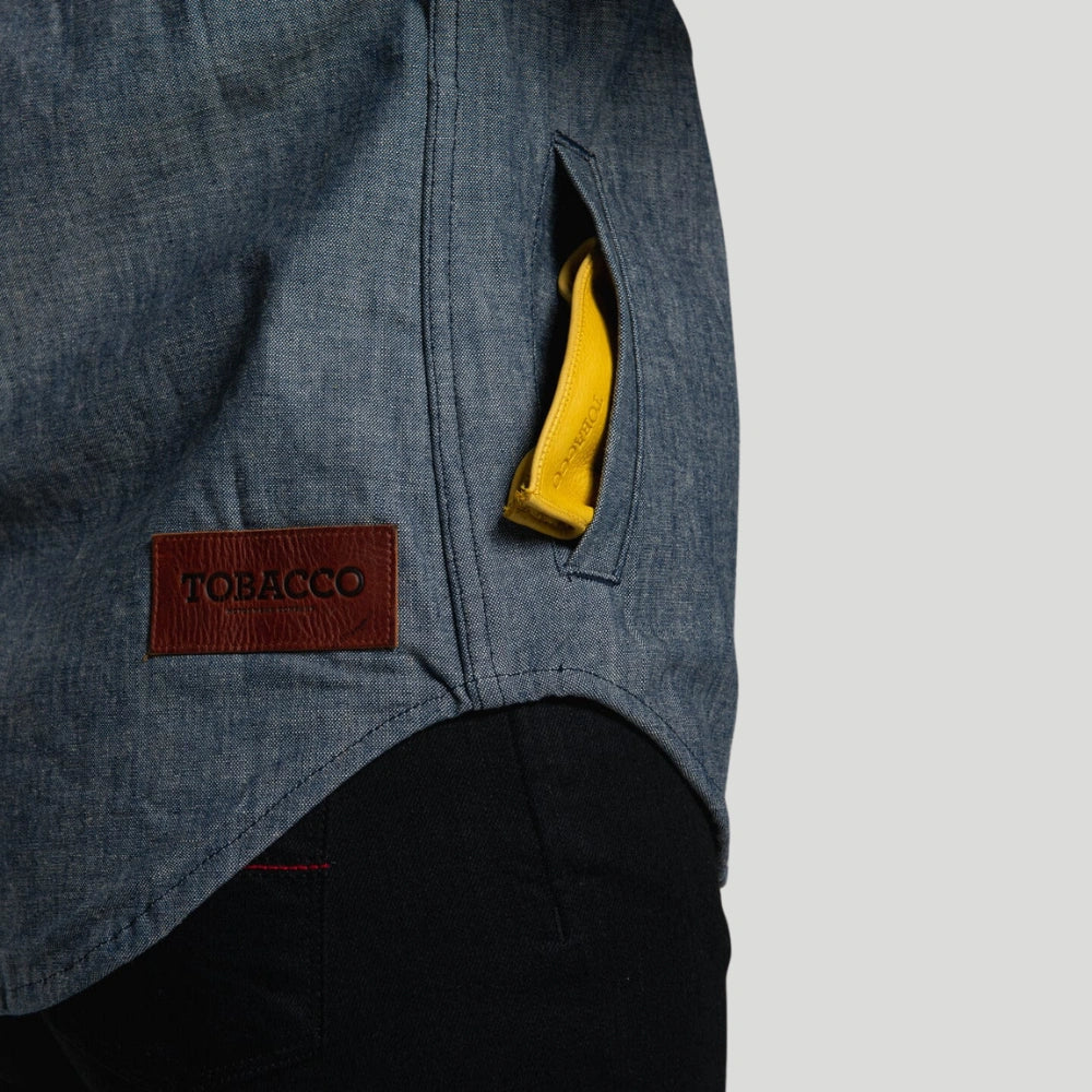 The Riveter Riding Shirt - Indigo Chambray