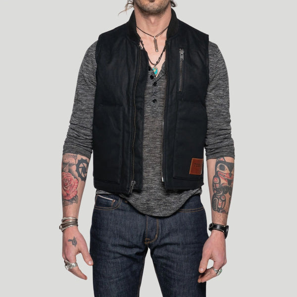 Two Tone Lowrider Perforated Men's Leather Vest – DS Online