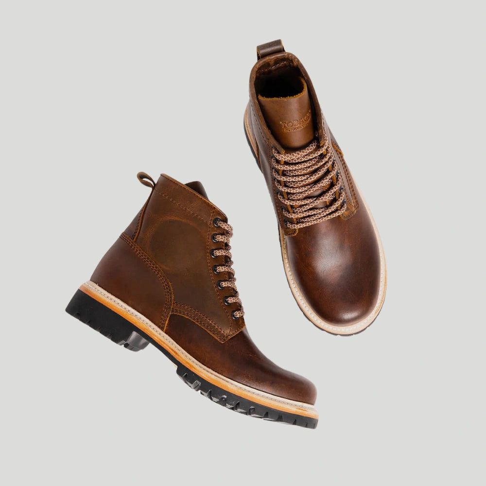 Tobacco Maverick Moto Boots - Amber. Hardened Toe and Heel Tobacco Maverick Moto Boots - Amber. Hardened Toe and Heel