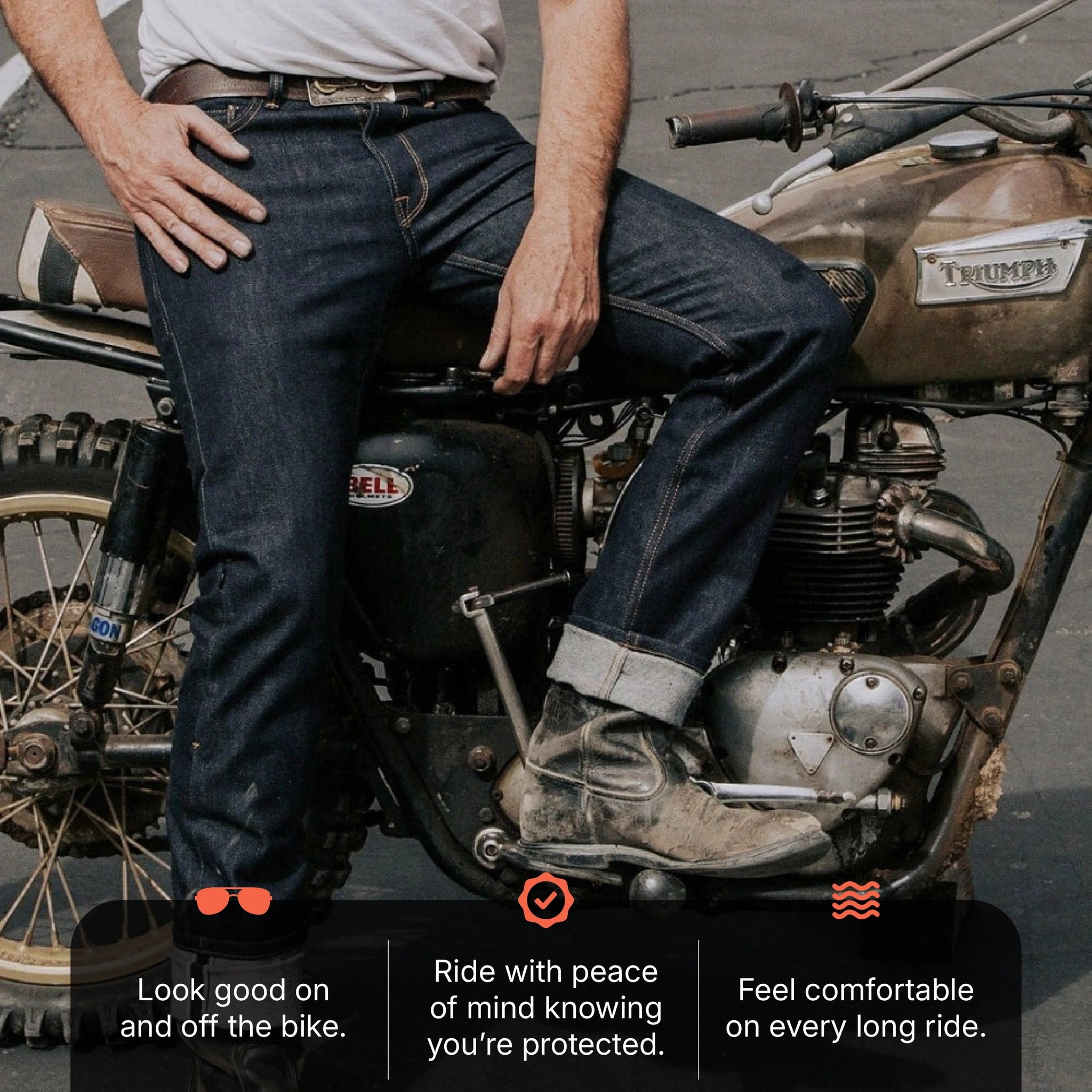 Ironsides Indigo Armored Denim Jeans. Features Protective Ironsides Indigo Armored Denim Jeans. Features Protective