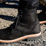 Tobacco Maverick Boots - Matte Black