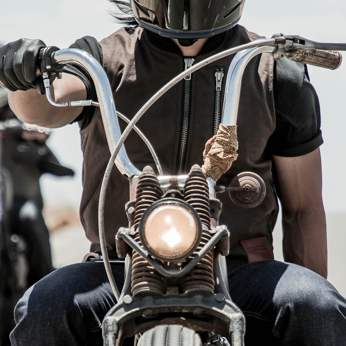 Highland V2 - Men's Motorcycle Canvas Vest 4XL