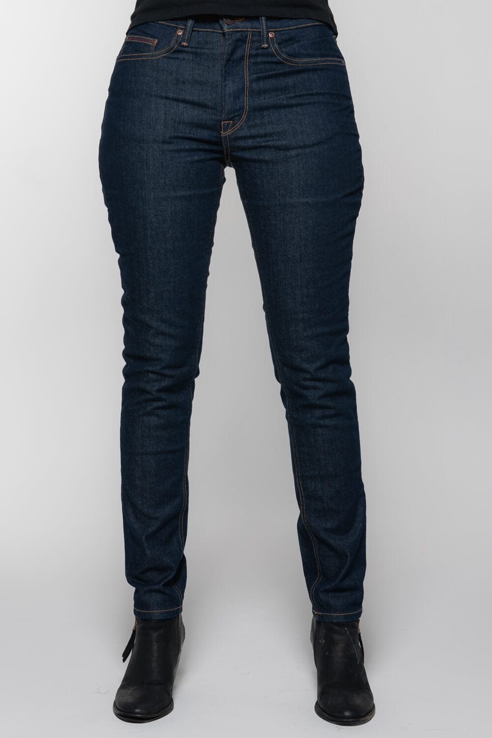 Ironsides Indigo Armored Denim Jeans. Features Protective DuPont