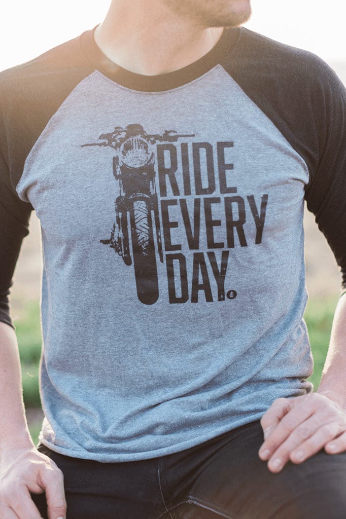 Ride Every Day - Baseball Tee
